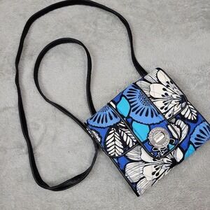 Vera Bradley Mini Crossbody Purse Blue Bayou Turnlock